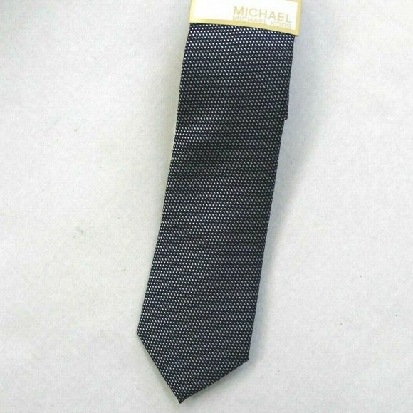 Michael Michael Kors Dot Textured Neck Tie - Navy - Picture 1 of 4